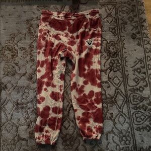 True Religion  Burgundy Tie-Dye Sweatpants XXL MENS